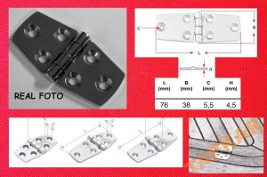 ZAWIAS 8280A KWASOODPORNY 76x38x4,5 NIERDZEWNY A4