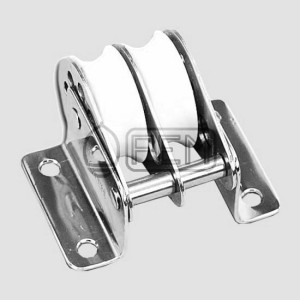 PEM 410XN2 BLOK ZWROTNY NIERDZEWNY A2 PIONOWY PODWÓJNY Z ROLKAMI ŁOŻYSKOWANYMI