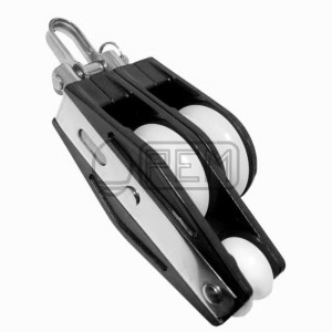 PEM 509X BLOK WIOLINOWO SZEREGOWY NIERDZEWNY A2 Z SZEKLĄ ŁOŻYSKOWANY