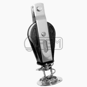 PEM 508XB BLOK STOJĄCY NIERDZEWNY A2 Z ZACZEPEM ŁOŻYSKOWANY