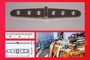 ZAWIAS 8235B 152X30X4 KWASOODPORNY NIERDZEWNY A4