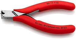 KNIPEX 6411115 SZCZYPCE TNĄCE CZOŁOWE (DLA ELEKTRONIKÓW)