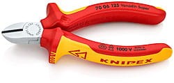 KNIPEX 7006125 SZCZYPCE TNĄCE BOCZNE IZOLOWANE