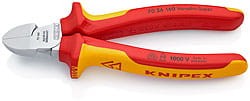 KNIPEX 7026160 SZCZYPCE TNĄCE BOCZNE IZOLOWANE