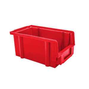 SKRZYNKA MAGAZYNOWA TYP 3 400x269x199 MM CZERWONA PROD.PL