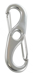 KARABIŃCZYK 814844 PODWÓJNY RAKSA INOX A4 110 MM