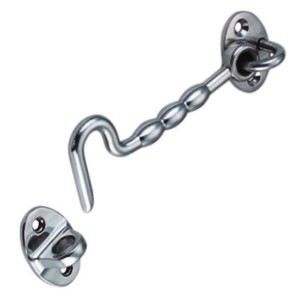 HACZYK KABINOWY ZAMKNIĘCIE SKOBEL 100mm - 125mm INOX A4