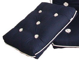 PODUSZKA BAWEŁNIANA NIEPRZEMAKALNA PROSTA 430x350MM NIEBIESKA 2443011