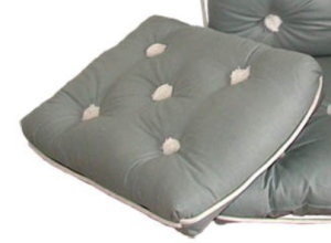 PODUSZKA BAWEŁNIANA NIEPRZEMAKALNA PROSTA 430x350MM POPIELATA 2443016