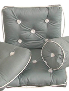 PODUSZKA BAWEŁNIANA NIEPRZEMAKALNA Z OPARCIEM 430x750MM POPIELATAA 2443026