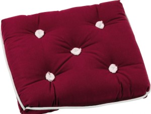 PODUSZKA BAWEŁNIANA NIEPRZEMAKALNA PROSTA 430x350MM BORDOWA 2443013