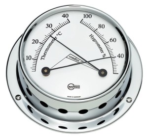 HYGROMETR Z TERMOMETREM BARIGO TEMPO S CHROM 2868003