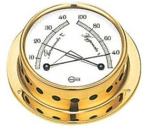 HYGROMETR Z TERMOMETREM BARIGO TEMPO M BLACHA TŁOCZONA 2898300