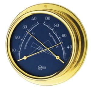 HIGRO/TERMOMETR BARIGO REGATTA POLEROWANY MOSIĄDZ NIEBIESKA TARCZA 2836523