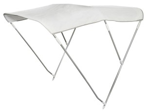 BIMINI DASZEK SKŁADANY 3 ŁUKI ALUMINIUM BIAŁY 140-150CM 4690820