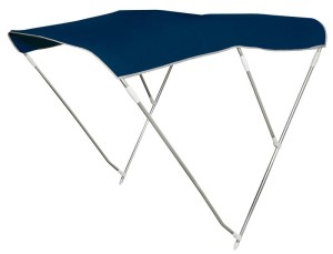 BIMINI DASZEK SKŁADANY 3 ŁUKI ALUMINIUM NIEBIESKI 160-170CM 4690821 