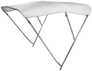BIMINI WYSOKIE Z 3 ŁUKAMI 190/200CM STAL NIERDZEWNA BIAŁE 4692004