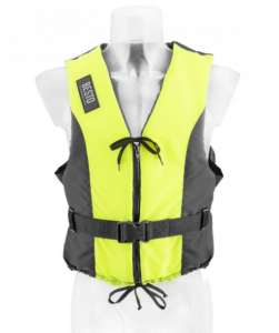 KAMIZELKA ASEKURACYJNA BESTO DINGHY ZIPPER 50N ŻÓŁTO CZARNA ROZMIAR XL