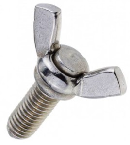 ŚRUBA MOTYLKOWA DIN 316 SKRZYDEŁKOWA INOX A2 5X25