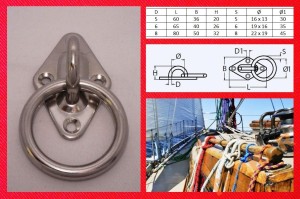 UCHO POKŁADOWE Z KÓŁKIEM FI 6 NIERDZEWNE A2 8265B