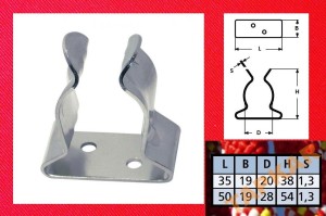 UCHWYT MOCOWANIE MAX 40mm PAGAJA WIOSŁA NIERDZEWNY A2