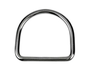 D-RING 8274 PÓŁ-KÓŁKO INOX A4 6X30