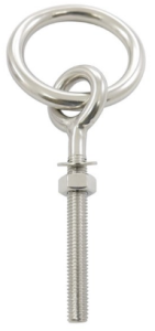 ŚRUBA OCZKOWA Z KÓŁKIEM 815018 INOX A4 6X100