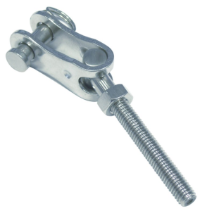 LEWA KOŃCÓWKA 8503 WIDEŁKOWA WAHLIWA INOX A4 M10