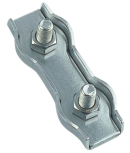 ZACISK RYNIENKOWY PODWÓJNY 8284 INOX A4 FI 8