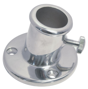 GNIAZDO FLAGSZTOKA POD KĄTEM 80st INOX A4 FI 26