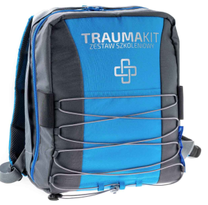 TRAUMA KIT Zestaw szkoleniowy AWKKSZ - Rozszerzony - Plecak 6 (bez opasek zaciskowych - niebieski)