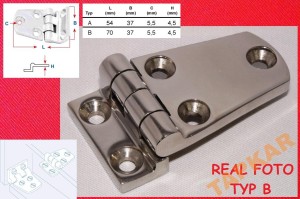 ZAWIAS 8237B SCHODKOWY A4 KWASOODPORNY NIERDZEWNY