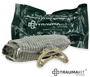 Opatrunek indywidualny typu izraelskiego TRAUMA KIT r. 15cm x 6"