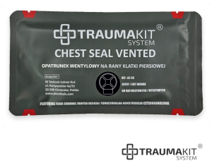 Opatrunek wentylowy typu BCS Chest Seal Vented TRAUMA KIT