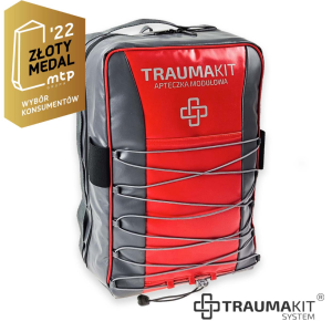 TRAUMA KIT - Plecak 8 LED Wodoodporny (bez wyposażenia - czerwony)