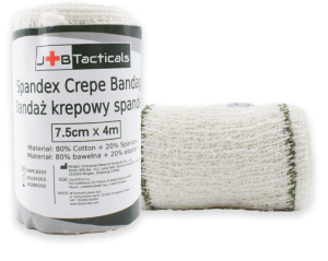 Elastyczny bandaż krepowy spandex JB r. 7,5cm x 4m