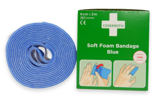 Bandaż piankowy Cederroth Soft Foam Bandage Blue 6x200 cm