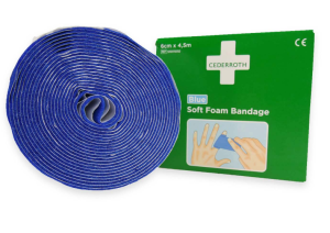 Bandaż piankowy Cederroth Soft Foam Bandage Blue 6x450 cm