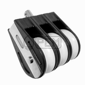 PEM 411 BLOK POTRÓJNY SZEREGOWY NIERDZEWNY A2 BLOCZEK 