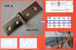 ZAWIAS 80X20X1,5 NIERDZEWNY A2 8047A KWASOODPORNY
