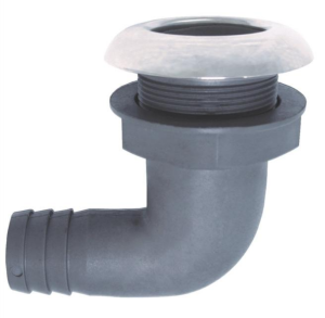 PRZEJŚCIE BURTOWE 8749 Z TWORZYWA SZTUCZNEGO ODPŁYW 90° 19 mm   3/4"