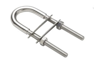 Ucho cumownicze INOX A4 z pogrubionym grzbietem 6x80x42 / 8mm 