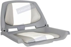 FISHERMAN SEAT FOLDING PADDED GREY/WHITE