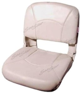 FOLDING SEAT W/ WHITE CUSHION