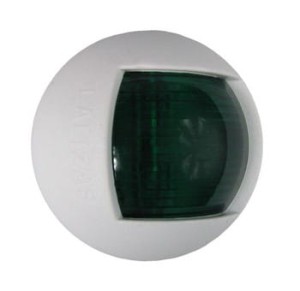 LAMPA NAWIGACYJNA OKRĄGŁA ZIELONA DO ŁODZI/JACHTU