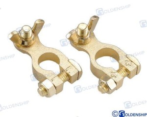 KOMPLET KLEM ZACISKÓW AKUMULATORÓW Z BRĄZU DO ŁODZI JACHTU