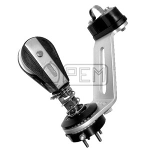 PEM STAX STOLIK DO SZOTÓW GROTA FI 12 Z BLOKIEM KNAGĄ KIPĄ ŁOŻYSKOWANY ANODOWANY