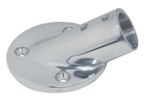 PODSTAWA SŁUPKA RELINGU 8325 30° POLEROWANA INOX A4 FI 22mm