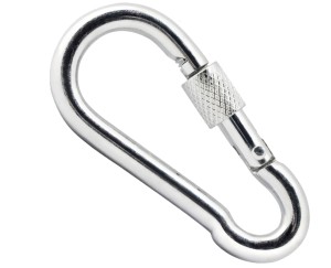 KARABIŃCZYK STALOWY OCYNKOWANY Z NAKRĘTKĄ 11X120 MM