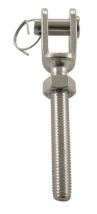 LEWA KOŃCÓWKA WIDEŁKOWA 8432 INOX A4 M20